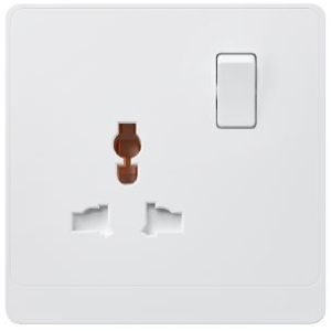 1 GANG  UNIVERSAL SOCKET PC WHITE