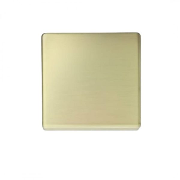 A401 - 1GANG BLANK PLATE GOLD