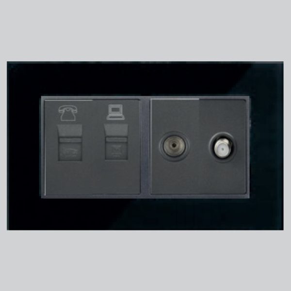 DS-463-MS - RJ-11+ CAT6 +TV+ SETTLITE SOCKET