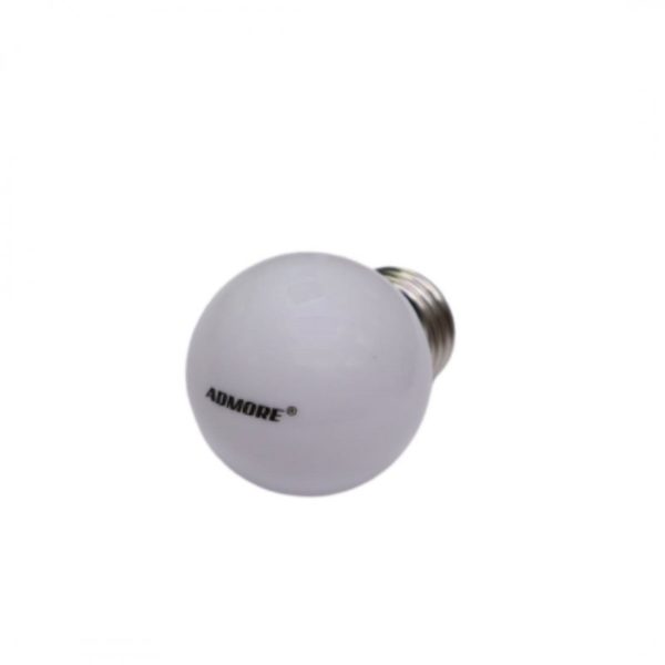 G45W - 1W E27 LED BALL LAMP WHITE