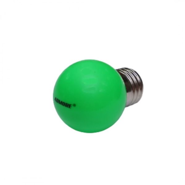 G45G - 1W E27 LED BALL LAMP GREEN